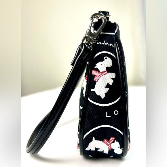 Vintage Lulu Guinness Black and White Graphic Shoulder Bag - Picture 4 of 10